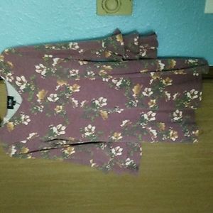 Purple flower girls dress